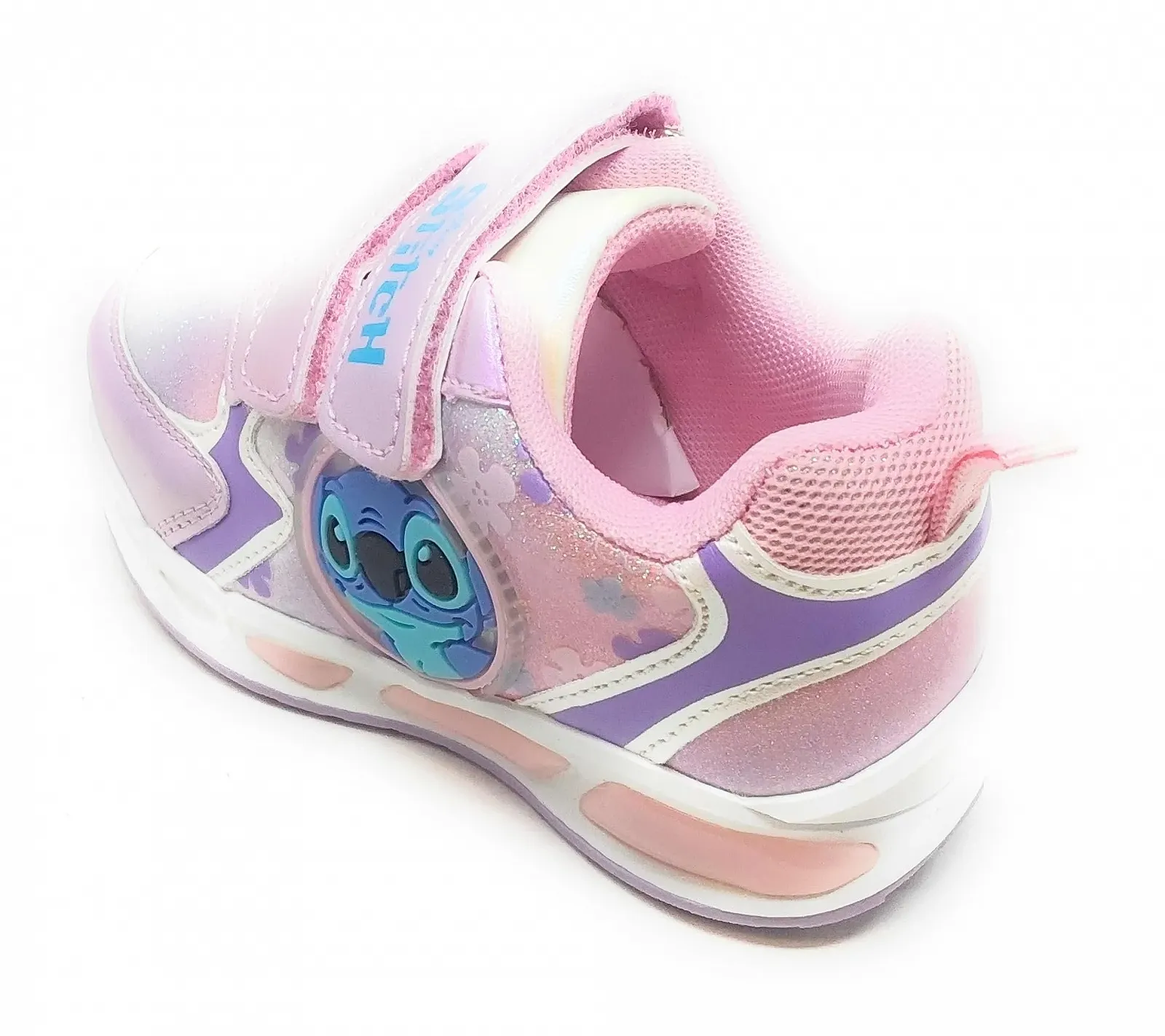 Кросівки Stitch D6020149S Дитячі Рожеві та Фіолетові на Подвійній Блискавці з Нековзною Підошвою, фото №5