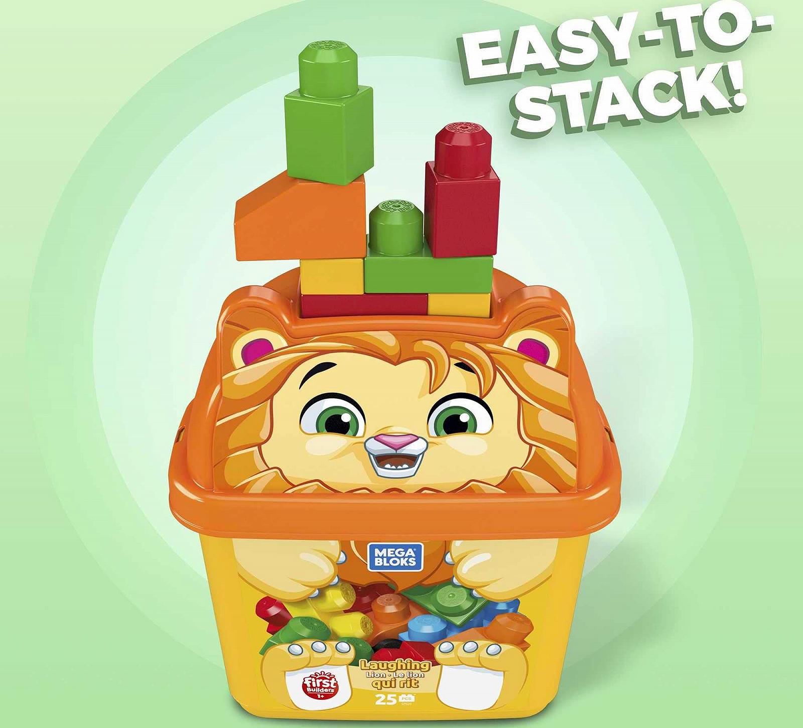 Игрушка Mega Bloks GPG20 Lion Building Block Box (25 штук) для детей от 1 года, фото №4