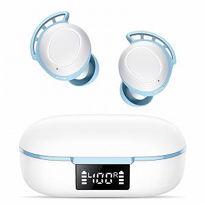 Беспроводные наушники Bluetooth 5.3 Вкладыши с 4 ENC шумоподавляющими микрофонами Беспроводные 60H Глубокий бас IPX8 Водонепроницаемые наушники Белые - Фото 1