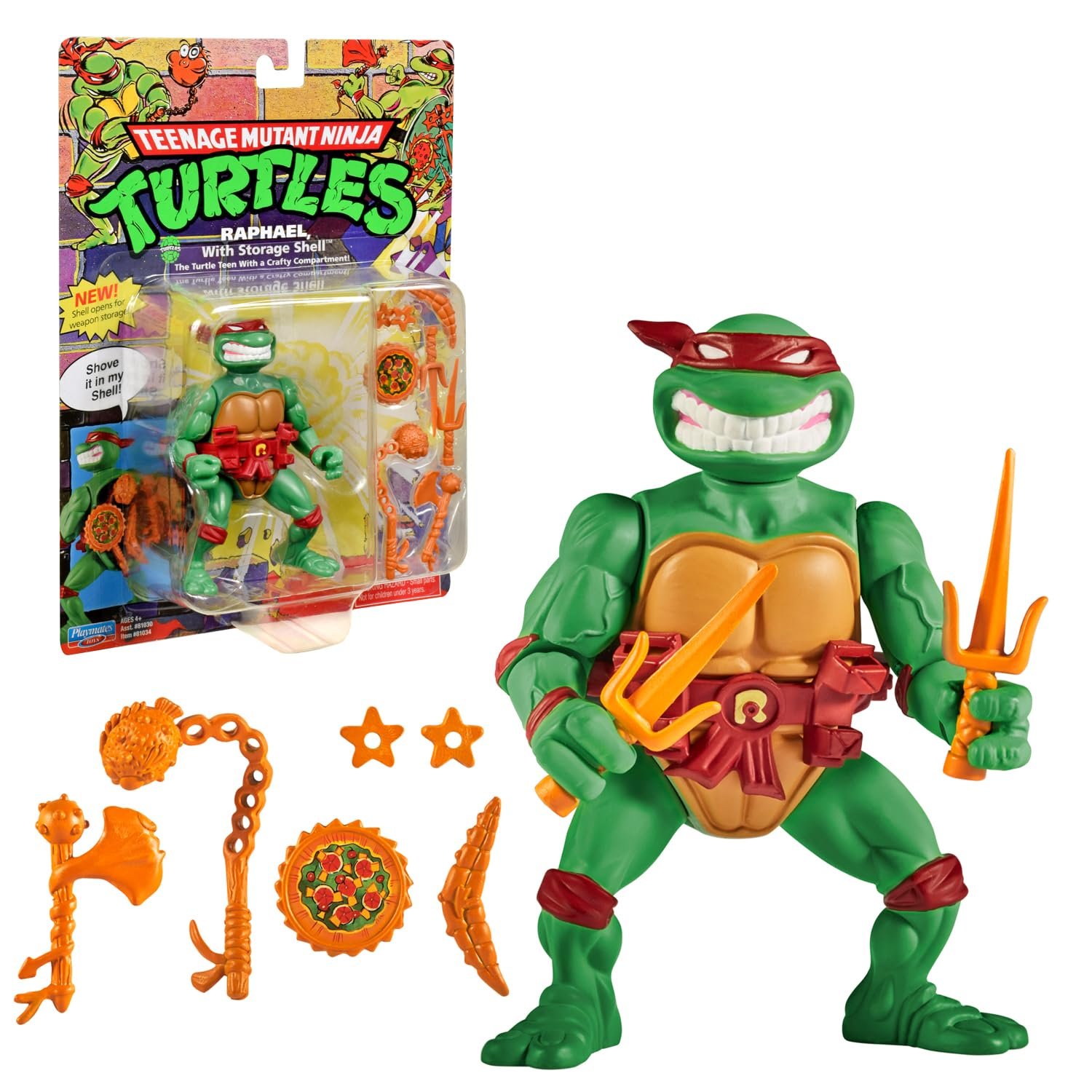 Фигурка Giochi Preziosi NINJA TURTLES Raphael 10 см, фото №1