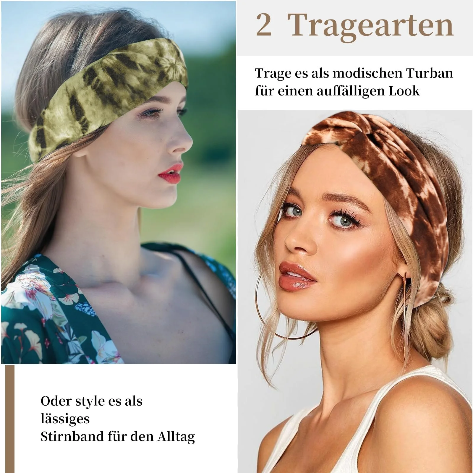 Пов'язка на голову Різнокольорова, фото №4