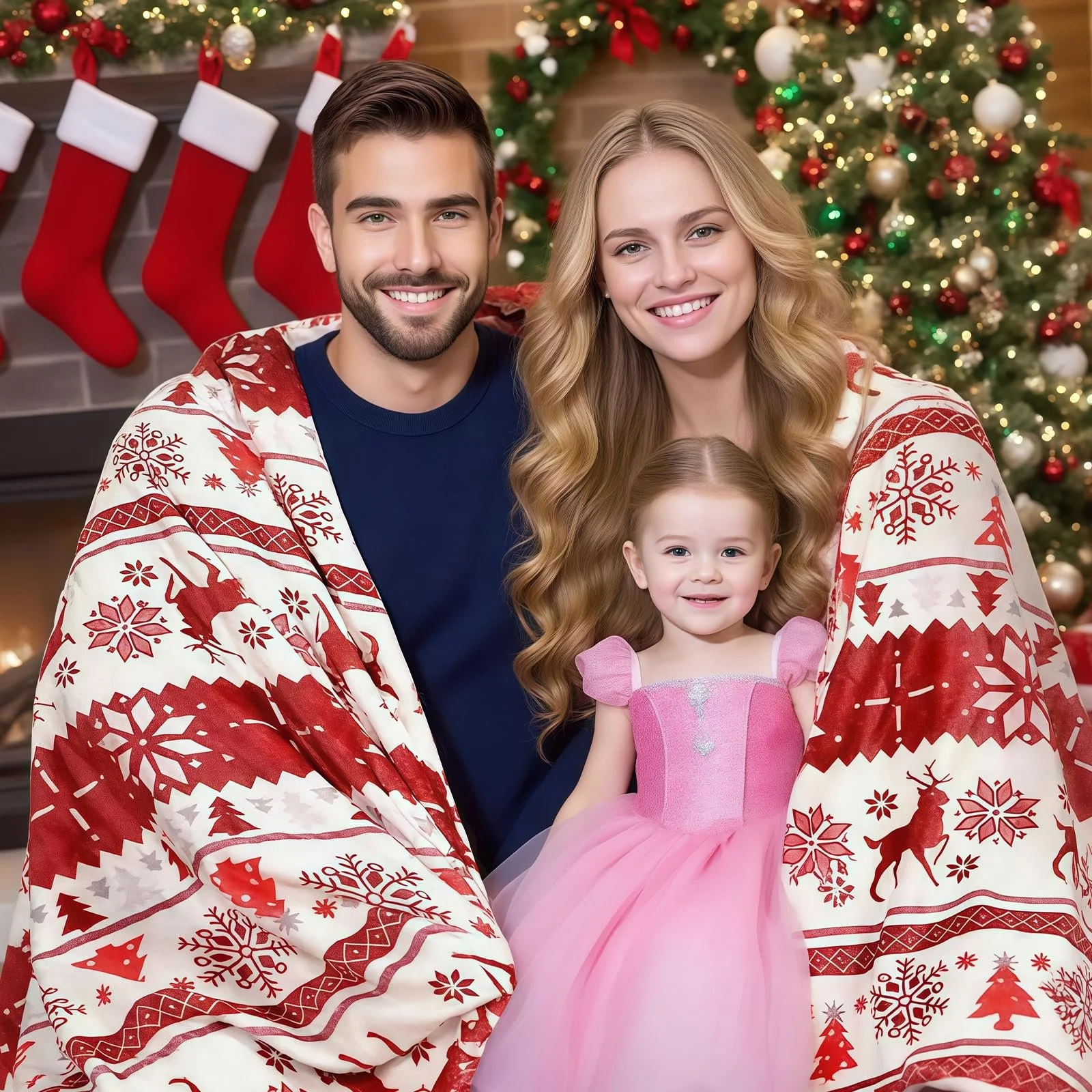 Покривало Різдвяна для дивану, Диван-ліжко, Кушетка, фото №4