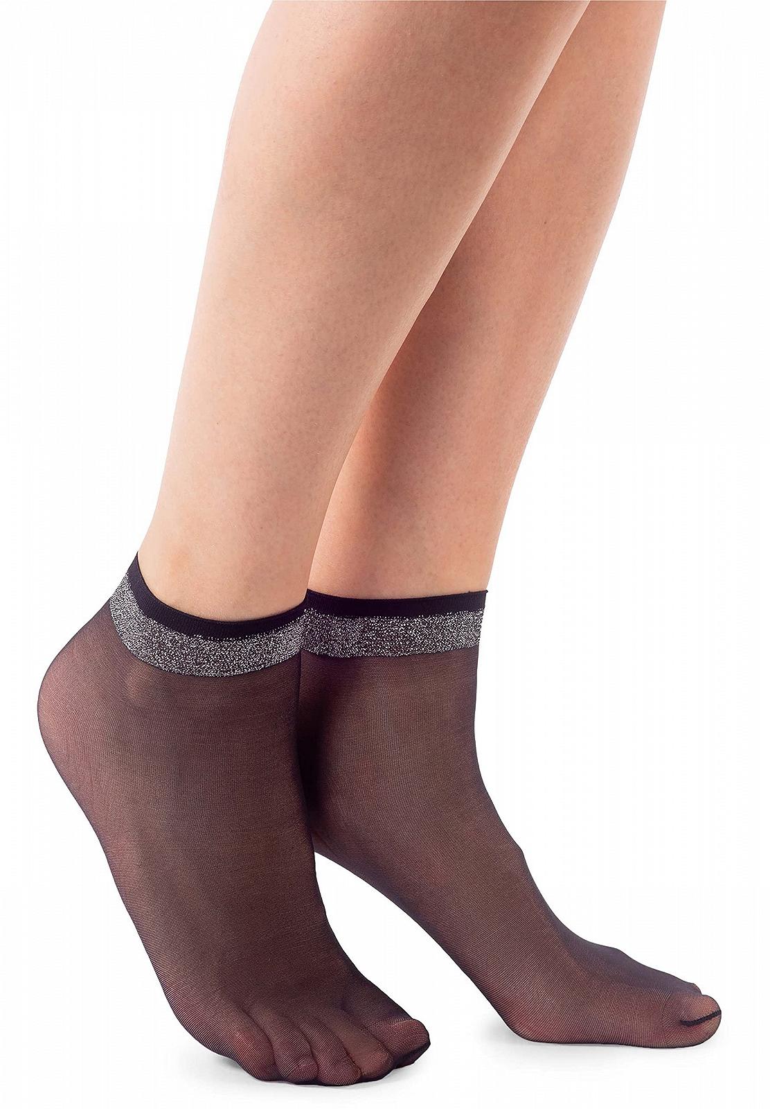 Носки женские Безразмерные Crystal Pop Rete Short Fishnet, фото №3