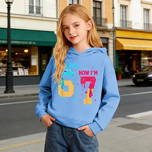 Худи для мальчиков Удобная толстовка для девочек Повседневный модный подростковый флисовый теплый худи Мягкий пуловер с принтом 67 Теплая зимняя толстовка Уютная куртка Лонгслив Свитшот synthetic.ua - Фото 1