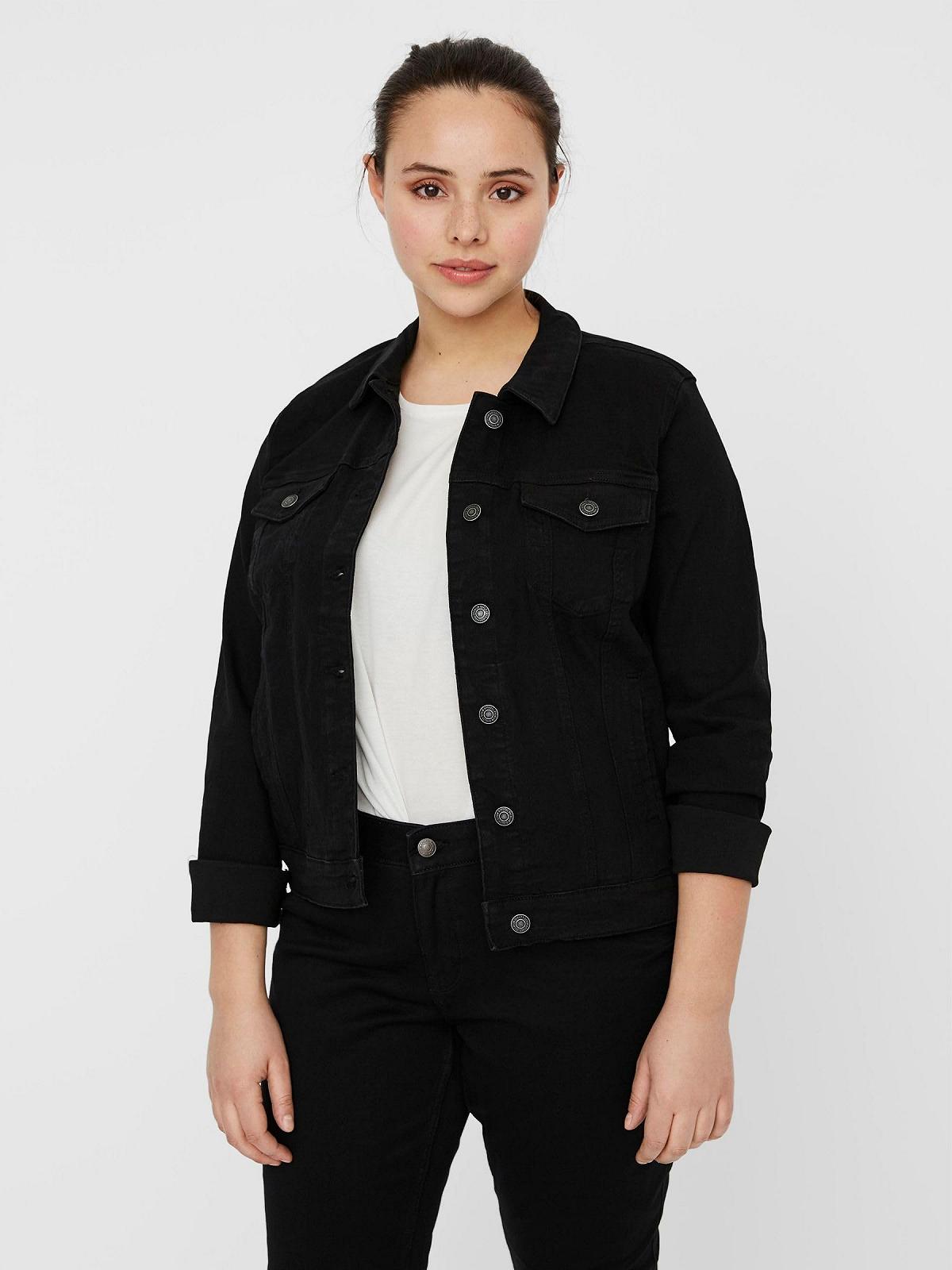 Куртка VERO MODA Vmruna Ls Slim DNM Jck Mix Ga Cur Noos, фото №3