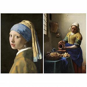 Набор пазлов Educa Johannes Vermeer Girl with Pearl Earring + The Milkmaid 2 x 1000 деталей 48 x 68 см 14+ цена на synthetic.ua - Фото 1 Набор пазлов Educa Johannes Vermeer Girl with Pearl Earring + The Milkmaid 2 x 1000 деталей 48 x 68 см 14+ synthetic.ua - Фото 1