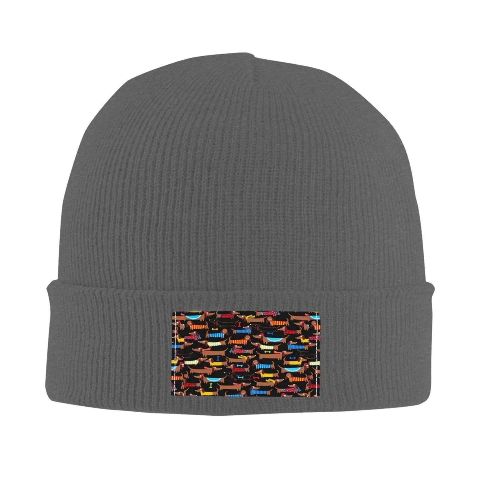 Шапка-бини с принтом "Я люблю свою собаку Таксу" JBYJBX, осень-зима, повседневная, для активного отдыха, лыжная, вязаная, фото №2 Шапка-бини с принтом "Я люблю свою собаку Таксу" JBYJBX, осень-зима, повседневная, для активного отдыха, лыжная, вязаная, фото №2