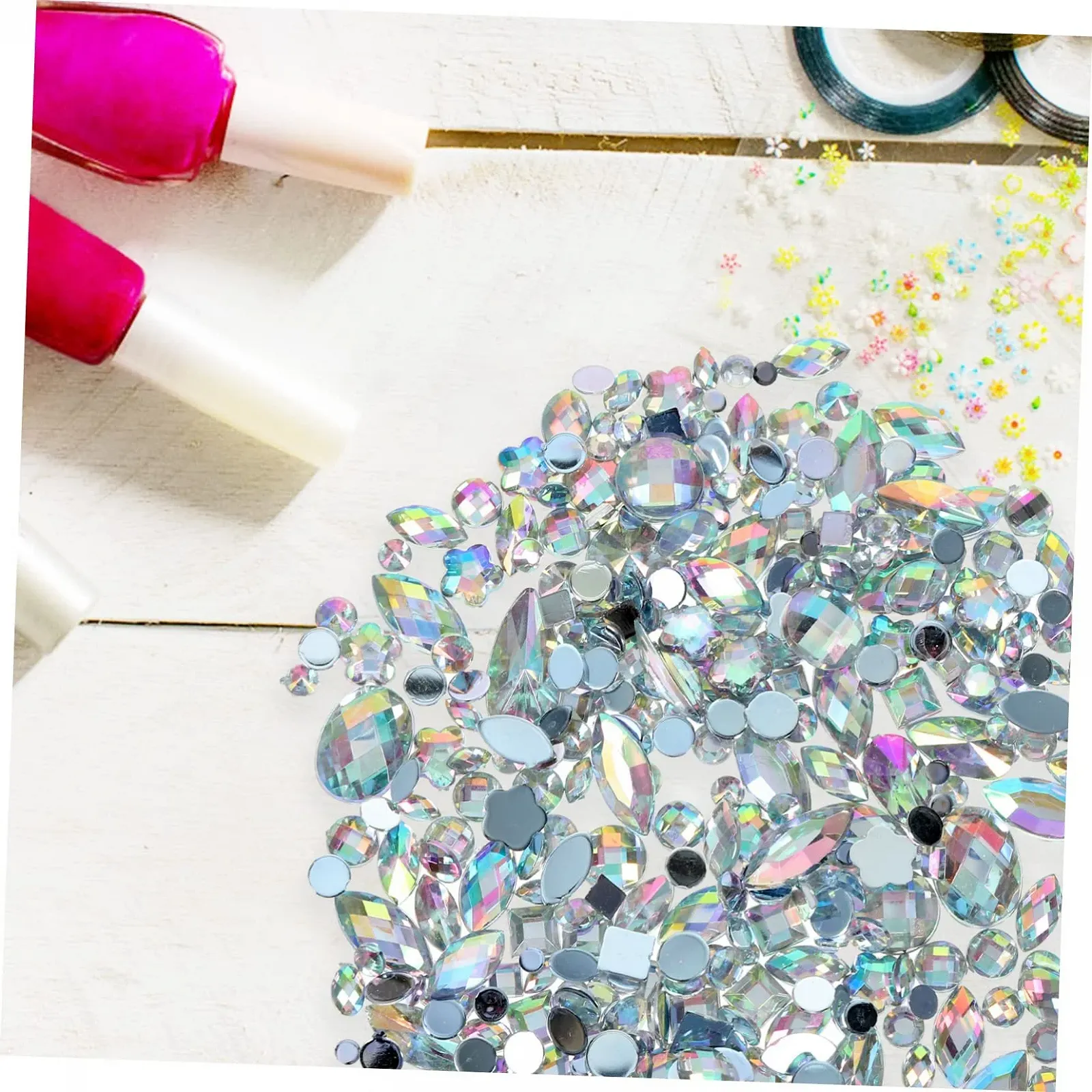 Стразы Плоские Акриловые 300 шт. Для ногтей, фото №9