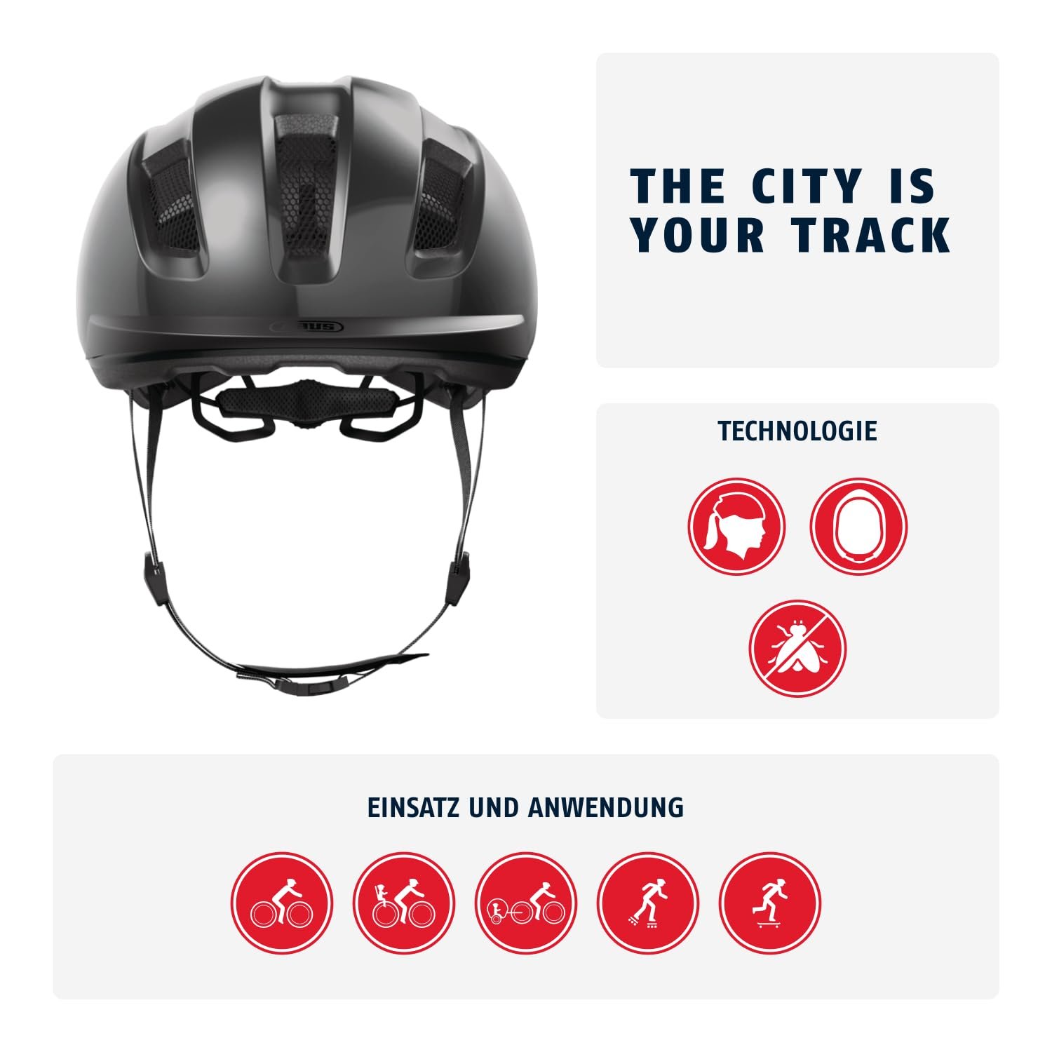 Шолом ABUS Purl-Y для велосипеда, підходить для E-Bike і S-Pedelec, стильний захисний шолом NTA для дорослих і підлітків, фото №2