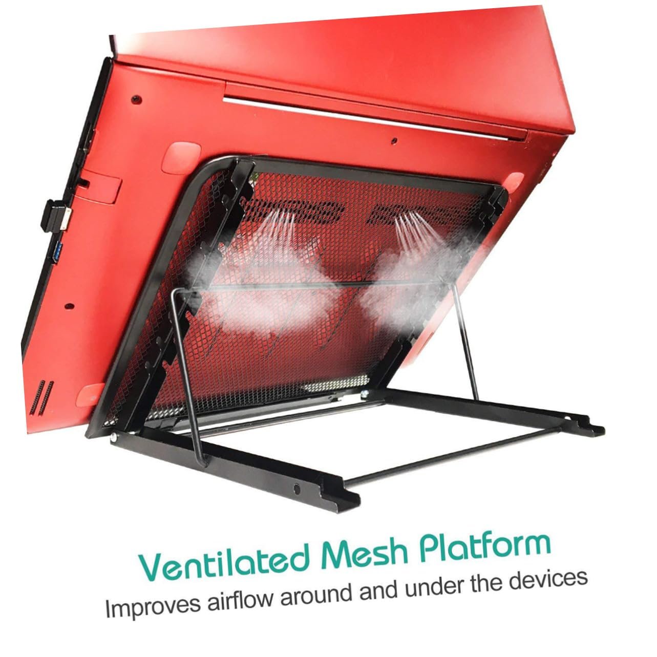 Подставка для ноутбука и планшета Homoyoyo Многофункциональная складная Регулируемая по высоте Черный, фото №4