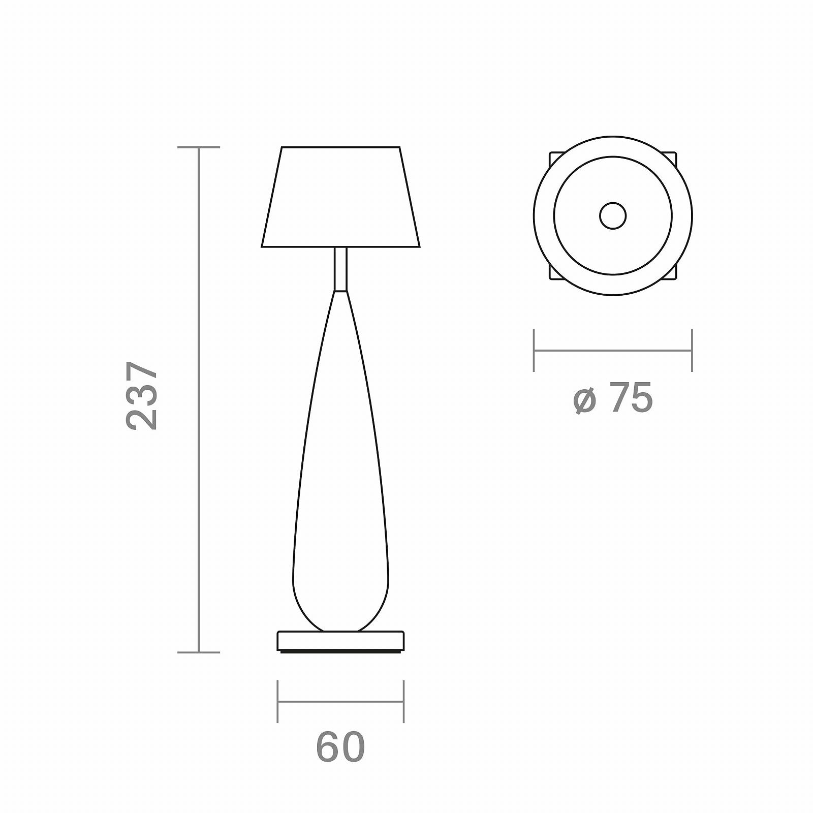 Настільна лампа SIGOR Thala Акумуляторна LED IP65 23.7 см Кераміка, фото №5