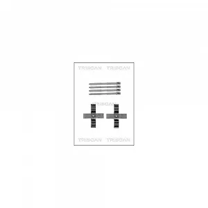 Комплект аксессуаров, тормозные колодки дискового тормоза TRISCAN 8105 111624, задний мост - Фото 1