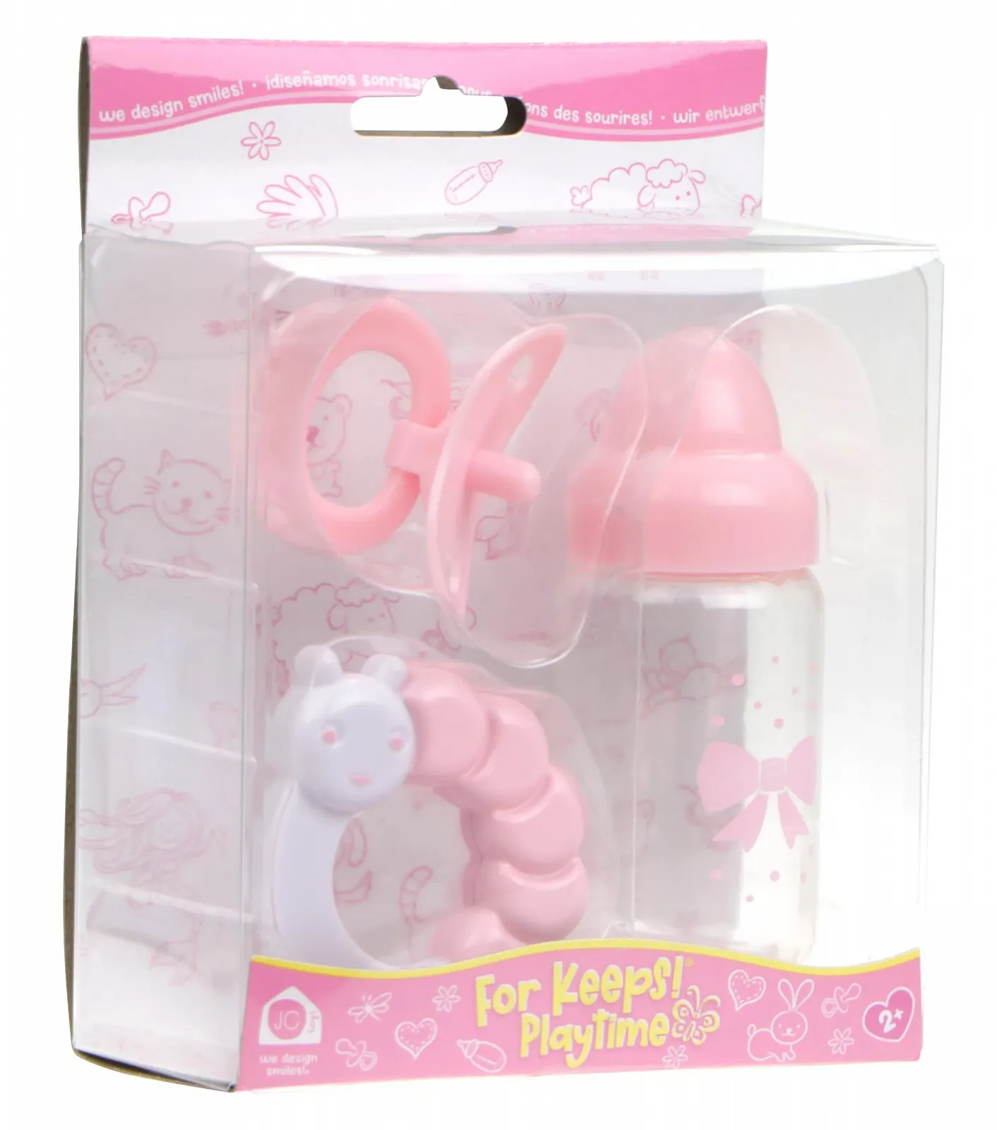 Игрушечные аксессуары JC Toys Biberon, Pacifier, Rattle Розовый, разноцветный (81061), фото №4 Игрушечные аксессуары JC Toys Biberon, Pacifier, Rattle Розовый, разноцветный (81061), фото №4