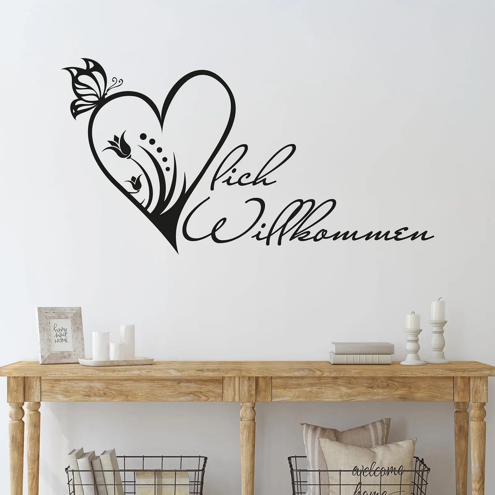 Наклейка на стену GRAZDesign Welcome 57 x 30 см Красная 031, фото №1