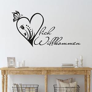 Наклейка на стіну GRAZDesign Welcome 57 x 30 см Червона 031 - Фото 1