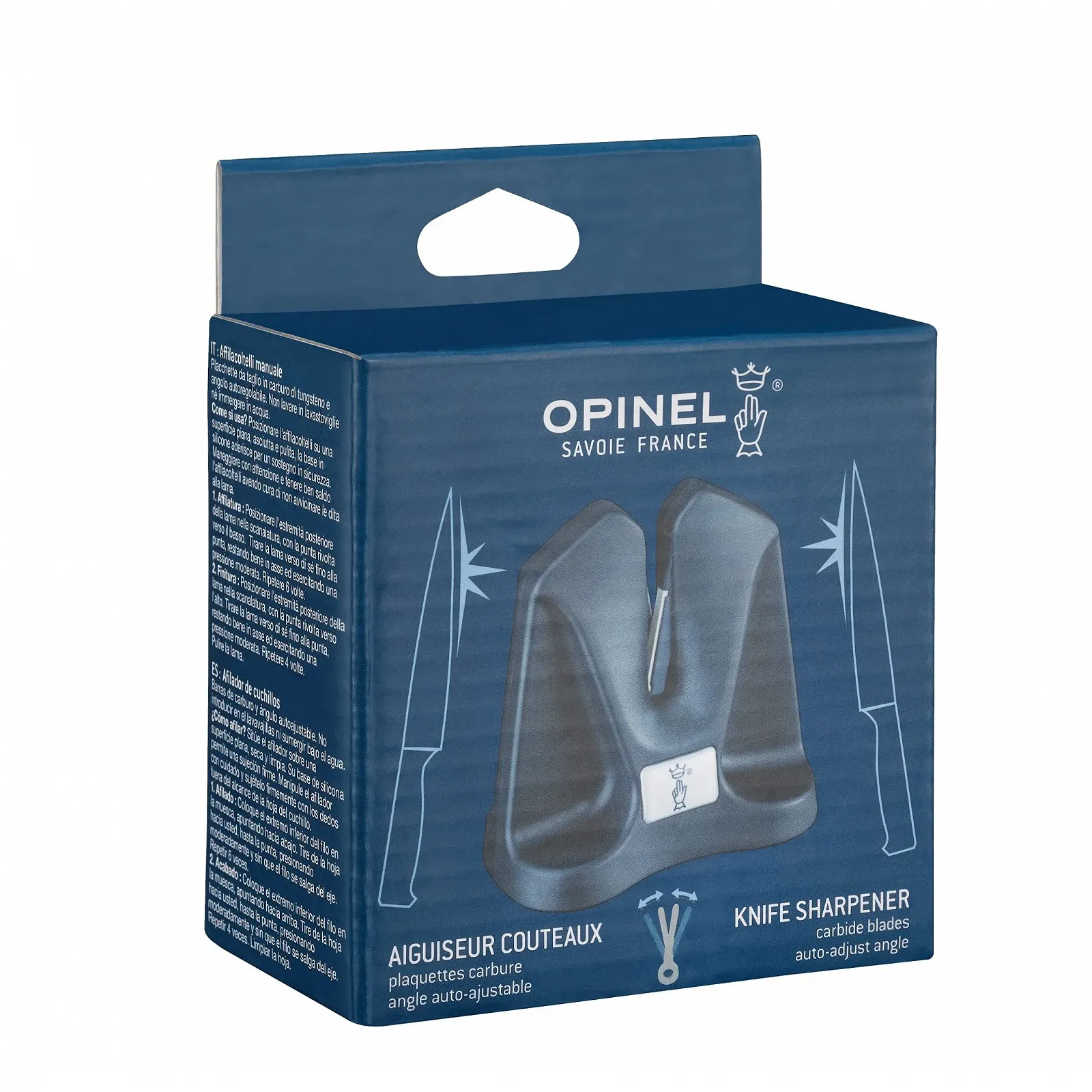 Точилка для ножів Opinel 254562 пластикова синя, фото №3