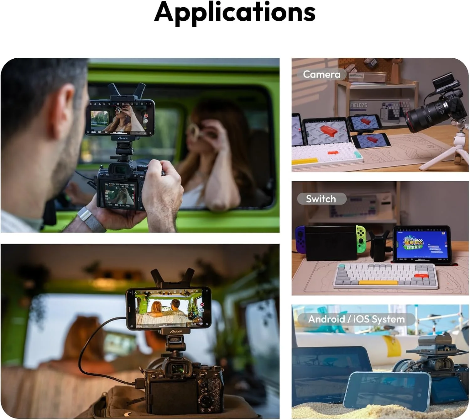 Бездротова система передачі відео Accsoon CineView Nano (WIT04-M) Black, фото №8