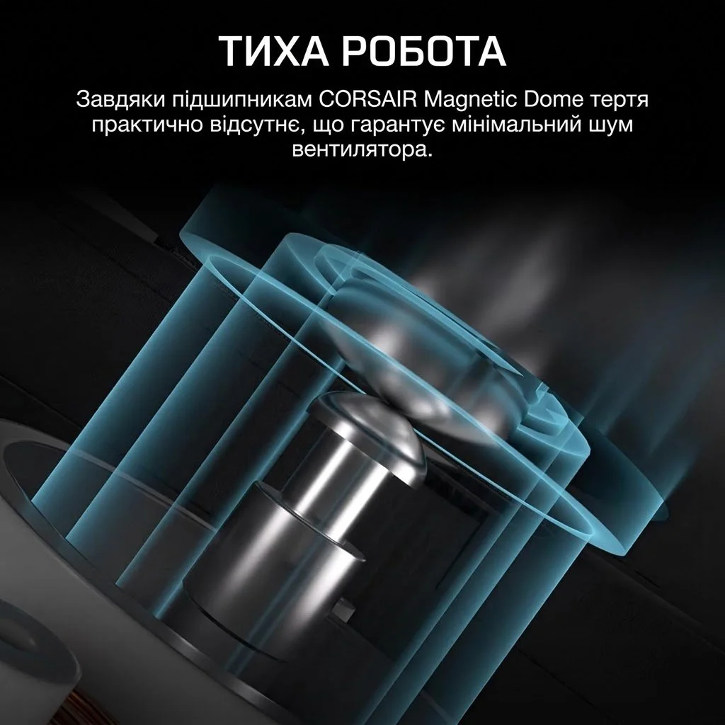 Вентилятор для корпуса Corsair RS120-R ARGB Reverse 3-Pack / 120 мм / 4-pin PWM / 3-pin ARGB / White, фото №6