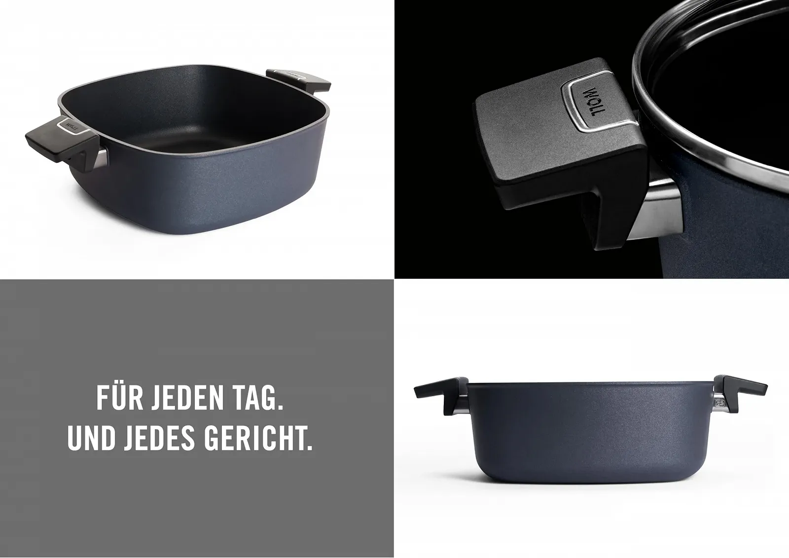 Каструля WOLL Diamond Lite квадратна 28 x 28 см 6.0 л алюмінієва антипригарна, фото №2