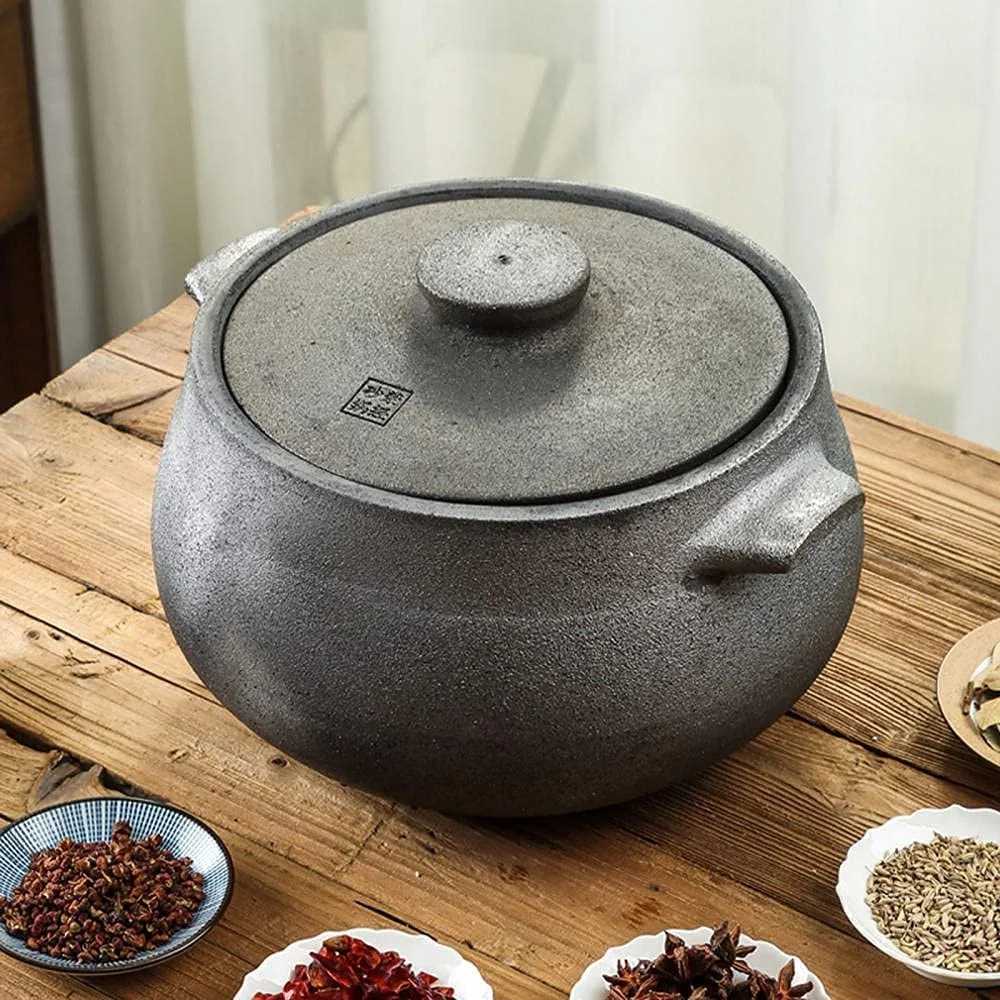 Каструля для запікання Керамічна Теракотова Глиняна Антипригарна 6 л, фото №5