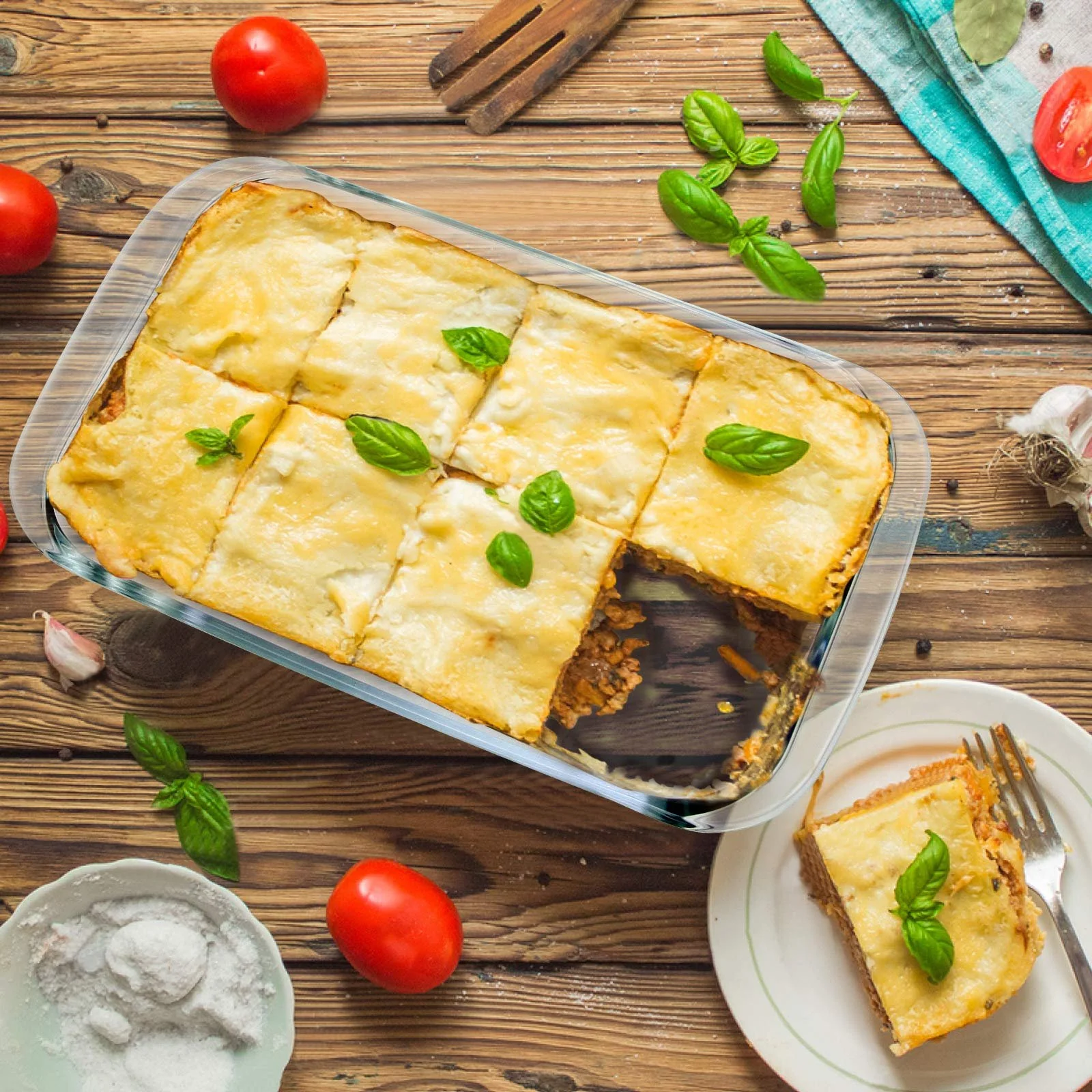 Форма для запекания NUTRIUPS стеклянная прямоугольная 1.5 л, фото №6