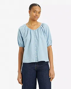 Жіноча блузка LEVIS PL LEANNE BLOUSE Dazed Light Stone - 2X - Фото 1