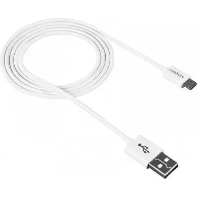 Дата кабель USB 2.0 AM to Micro 5P 1.0m White Canyon (CNE-USBM1W), фото №1 Дата кабель USB 2.0 AM to Micro 5P 1.0m White Canyon (CNE-USBM1W), фото №1