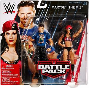 Фігурки WWE The Miz і Maryse, різнокольорові, 2 шт. в упаковці - Фото 1