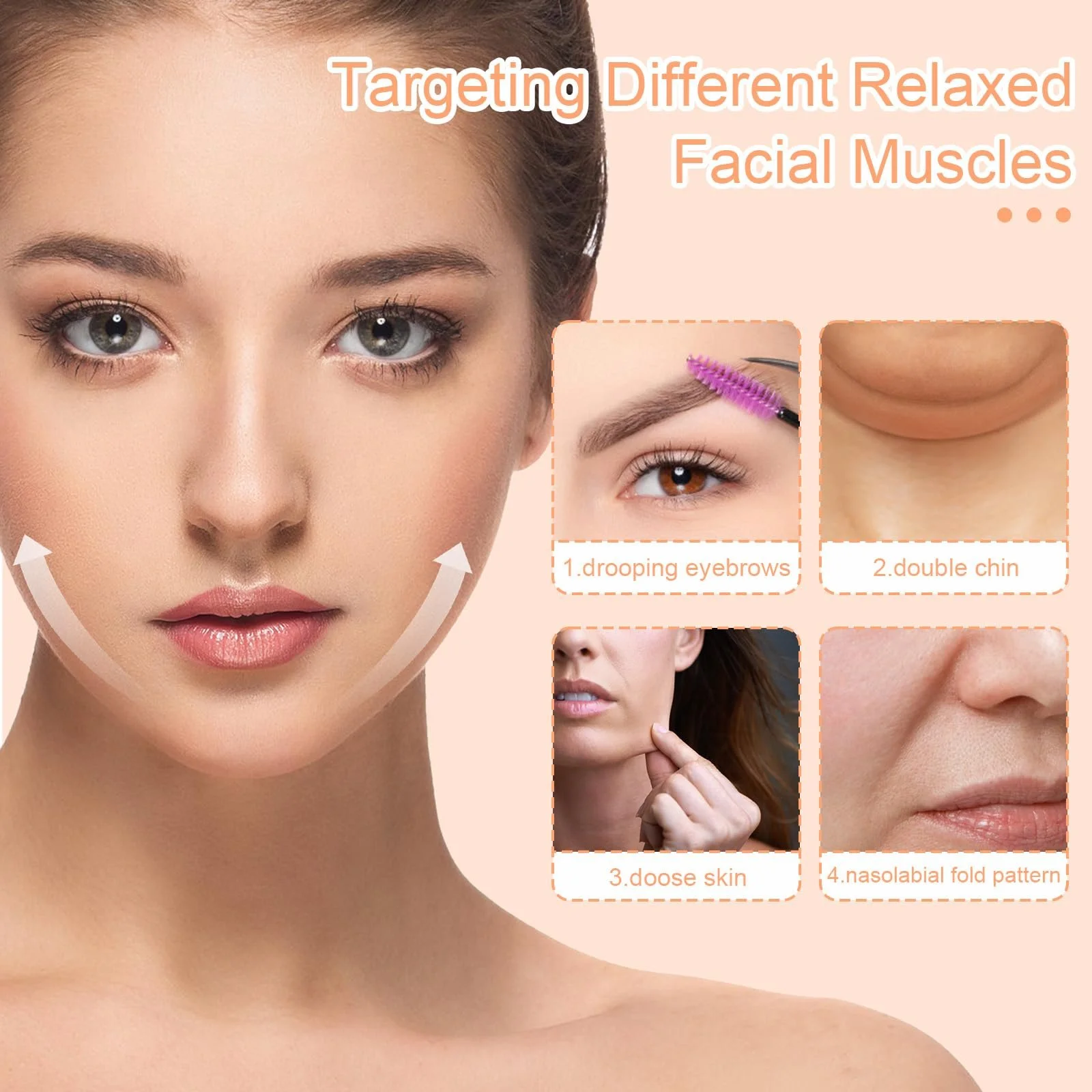 Набір патчів для підтяжки обличчя Lyreh, 188 шт., включаючи водонепроникні невидимі стрічки для підтяжки обличчя, фото №6