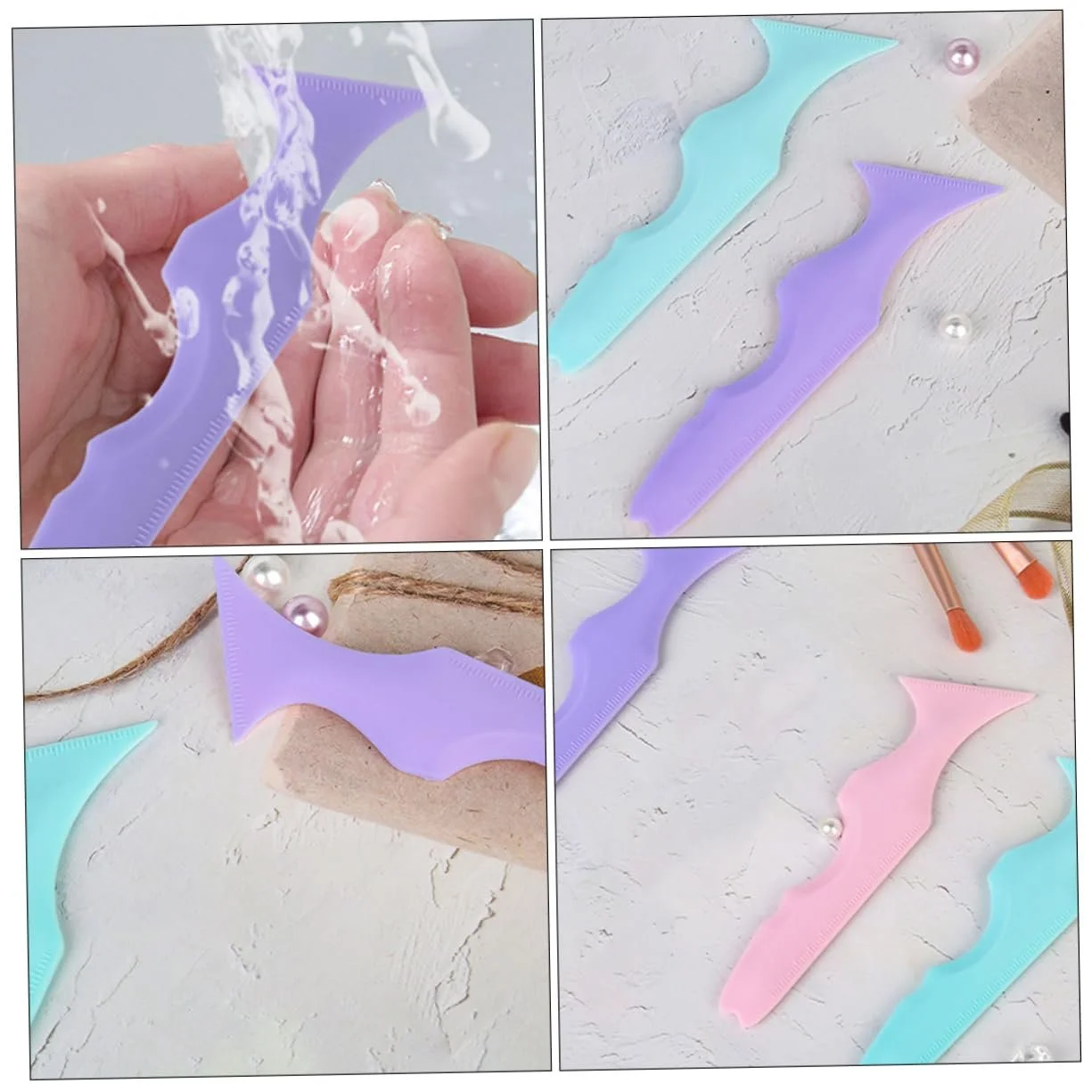 Трафареты для подводки глаз FRCOLOR 10 шт, силиконовые, фото №2