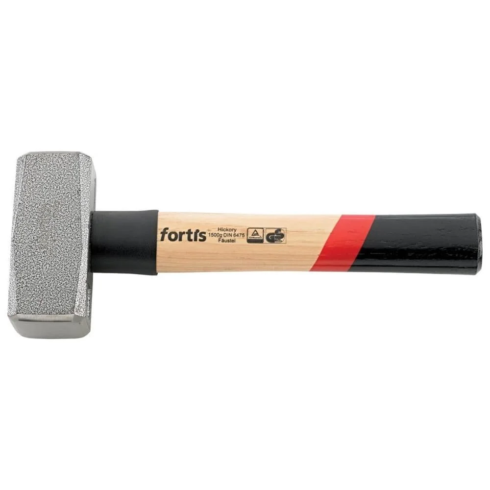Молоток-кулач Fortis DIN6475 1500 г с рукояткой гикори и защитой, фото №1 Молоток-кулач Fortis DIN6475 1500 г с рукояткой гикори и защитой, фото №1