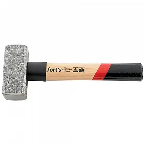 Молоток-кулач Fortis DIN6475 1500 г с рукояткой гикори и защитой - Фото 1