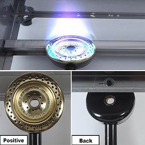 Газовая фритюрница Большая 11L/22L из нержавеющей стали для дома и коммерческого использования Регулируемая мощность Портативная съемная мойка synthetic.ua - Фото 1