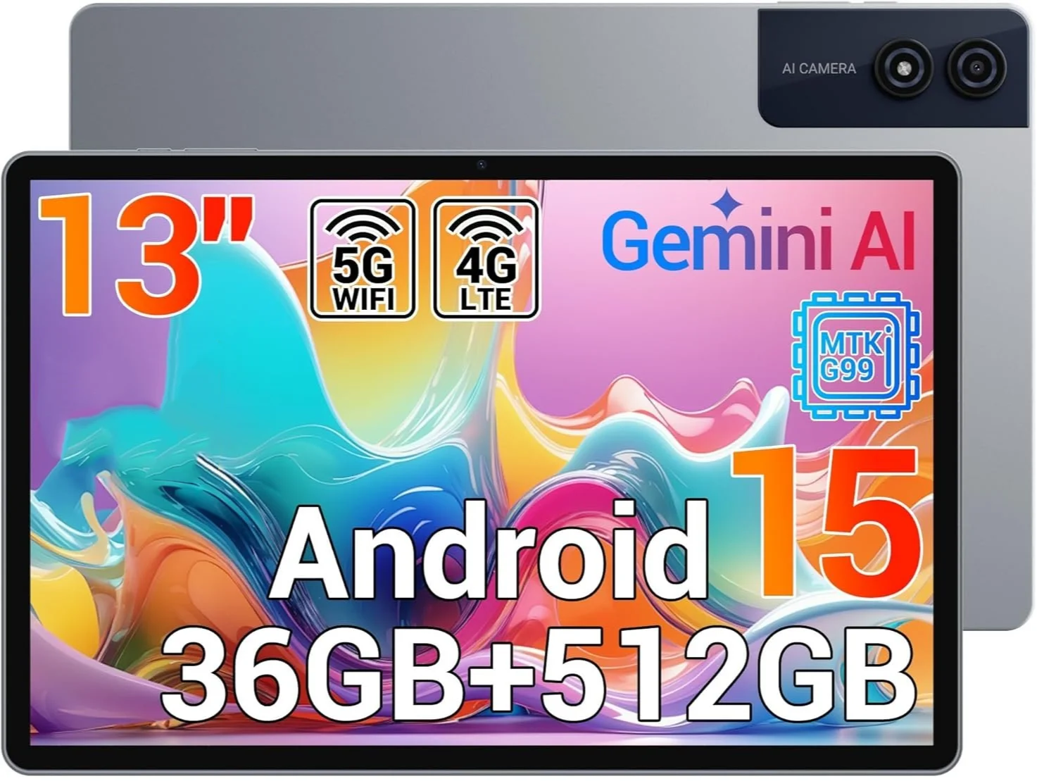 Планшет 13" 2K MAXLEGEN M196 12+24/512Gb 4G 2-SIM 8 ядер Android 15 9580 mAh Черный, фото №1 Планшет 13" 2K MAXLEGEN M196 12+24/512Gb 4G 2-SIM 8 ядер Android 15 9580 mAh Черный, фото №1