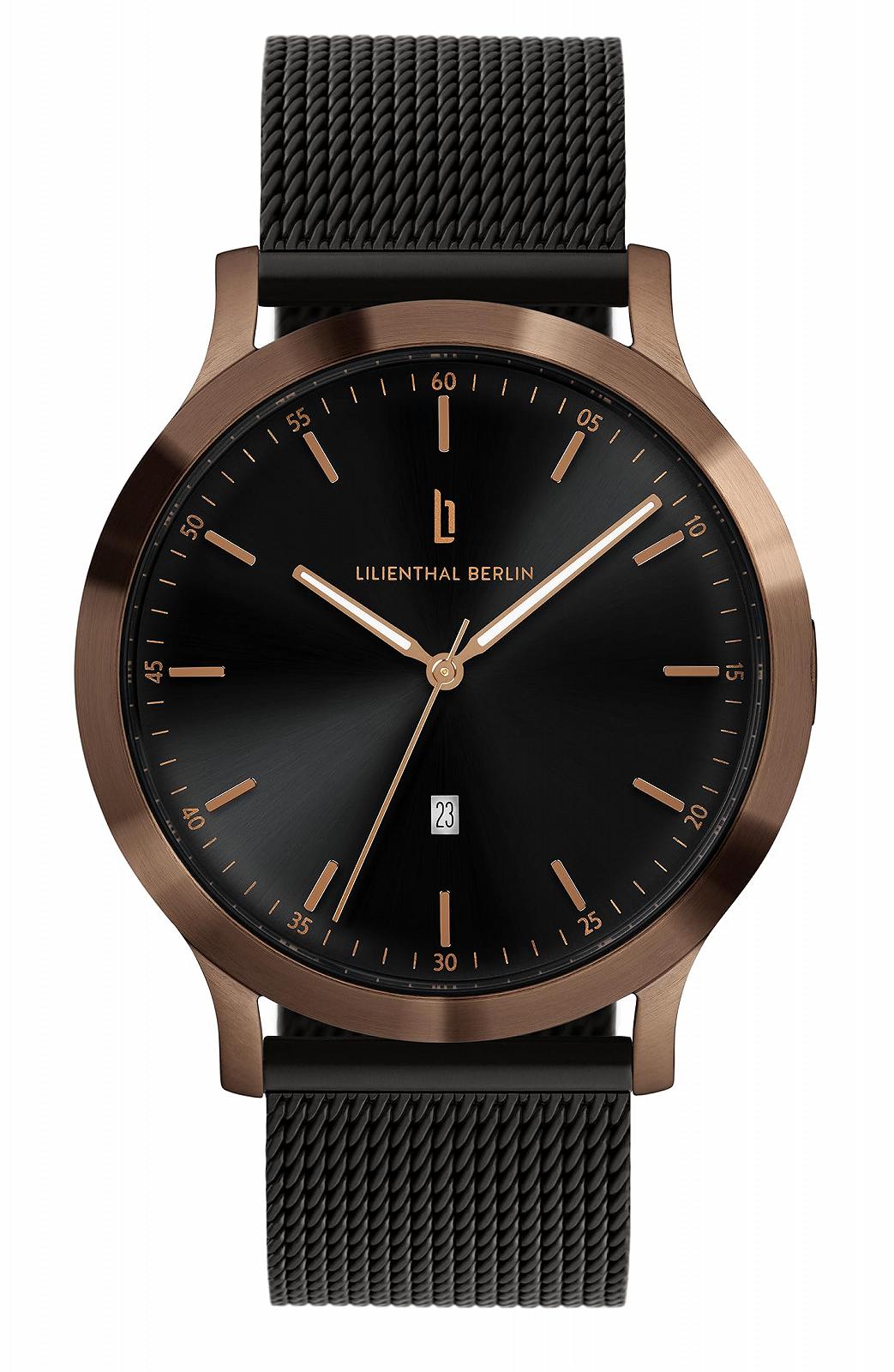Часы Lilienthal Berlin Huxley Мужские Бронза 316L Нержавеющая сталь Кварцевый 40mm, фото №1