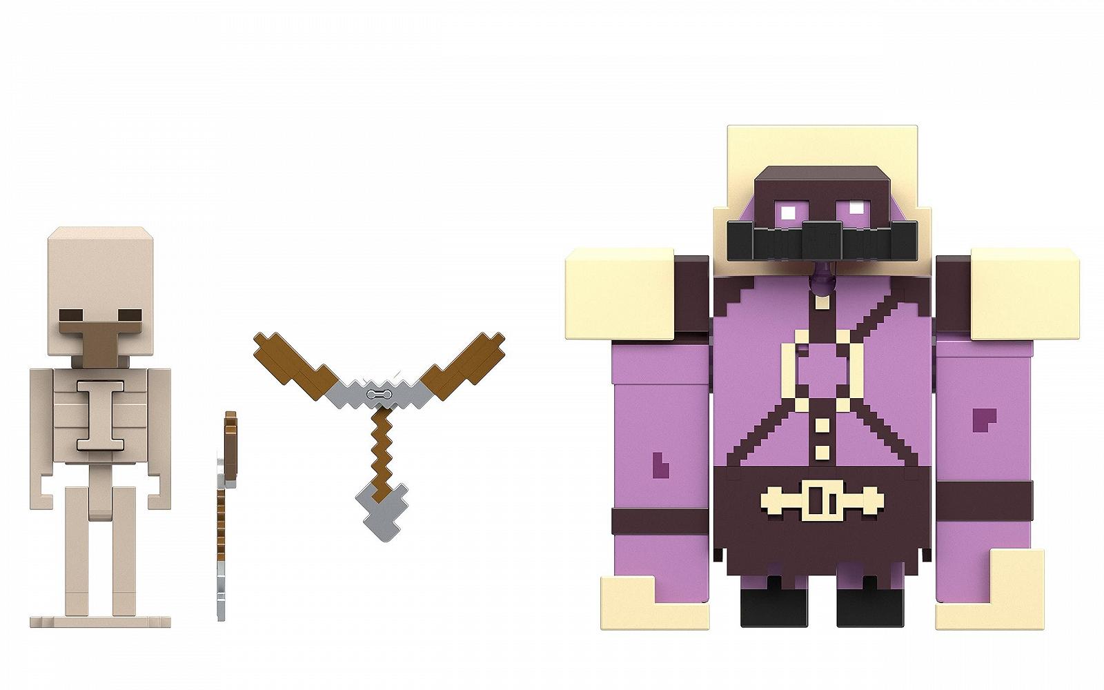 Фигурка Minecraft Mattel Legends Pigmadillo против Skeleton, фото №1