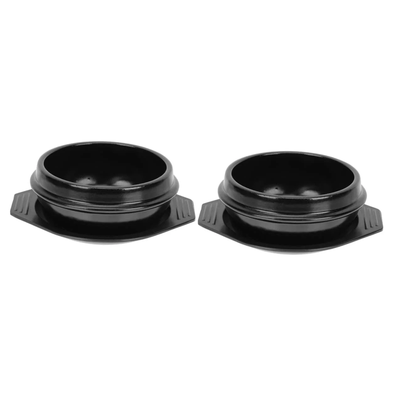 Набор кастрюль Alipis 2 шт. керамические термостойкие с подносом, фото №1