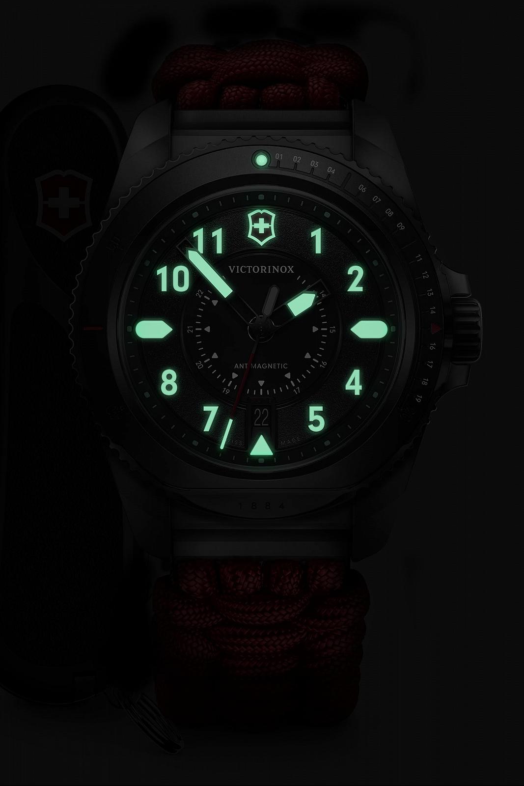 Чоловічий Victorinox Journey 1884 Limited Edition Аналоговий Кварцовий Годинник Водостійкість 200 м Діаметр корпуса 43 мм Ремінець 21 мм 130 г Чорний, чорний, стрічковий, фото №6