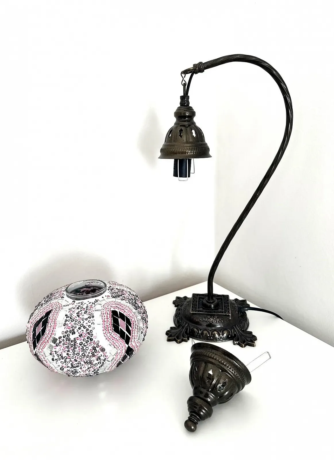 Настільна лампа Samarkand Lights Mosaic Floor Lamp L Oriental Turkish Moroccan Purple, фото №4