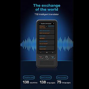 Устройство для перевода Cryfokt, 2,8-дюймовый экран для онлайн и оффлайн перевода, обучения, путешествий цена на synthetic.ua - Фото 1 Устройство для перевода Cryfokt, 2,8-дюймовый экран для онлайн и оффлайн перевода, обучения, путешествий synthetic.ua - Фото 1