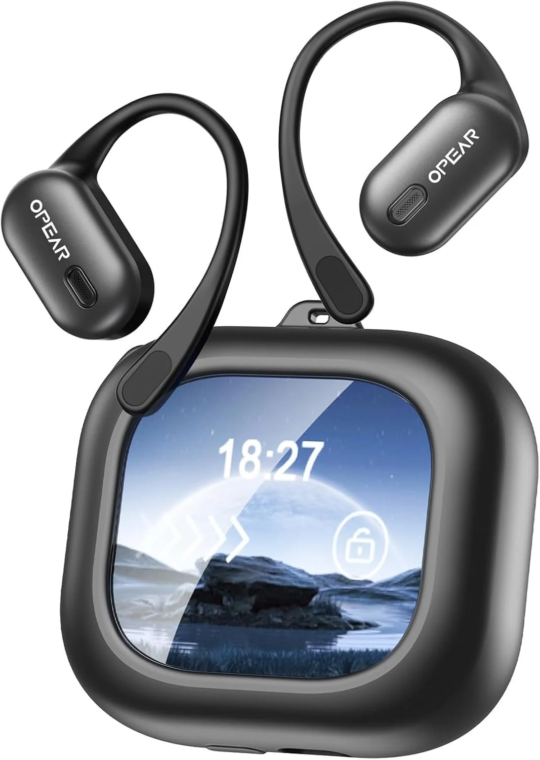 Навушники-перекладачі AI з перекладом в реальному часі, Smart Buds перекладач з сенсорним РК-екраном, фото №1