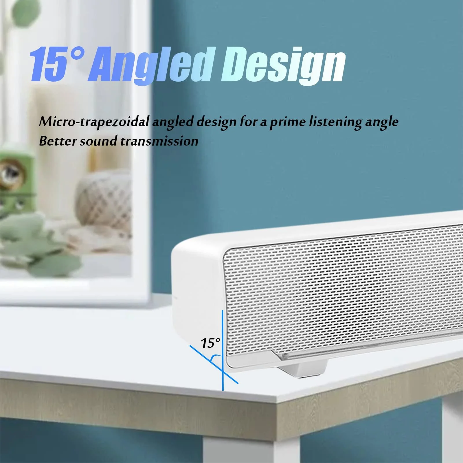 Портативний USB саундбар Soundbar Speaker Білий, фото №4
