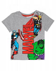 Комплект пижамный Marvel для мальчиков, серо-черный: футболка, шорты synthetic.ua - Фото 1