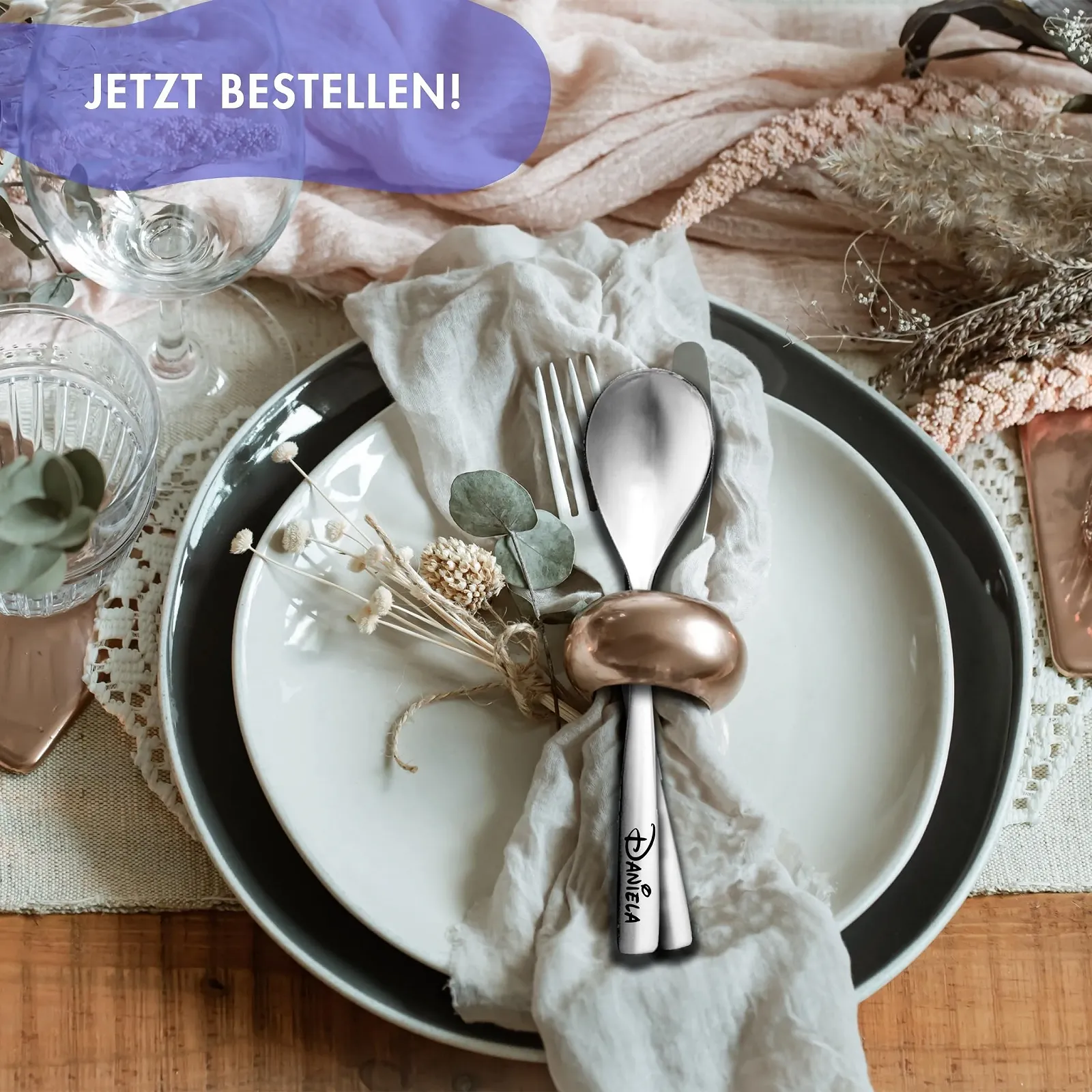 Ложка с гравировкой по вашему выбору текста, фото №4