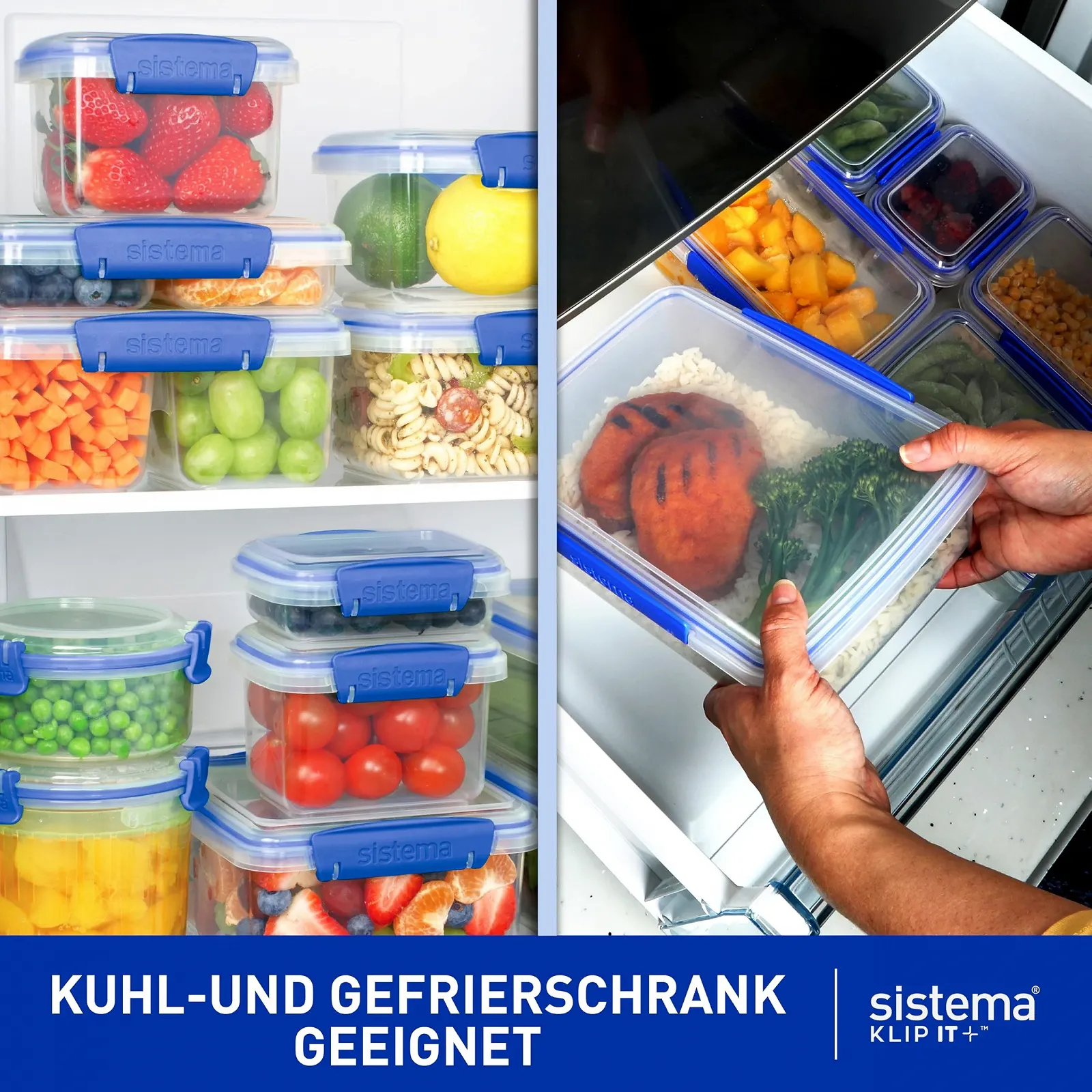 Контейнери для зберігання продуктів Sistema KLIP IT 6 шт, фото №6 Контейнери для зберігання продуктів Sistema KLIP IT 6 шт, фото №6