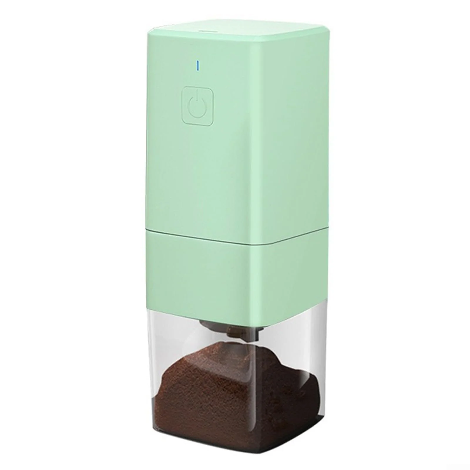 Электрическая кофемолка USB питание, регулируемая толщина помола Зеленый, фото №1