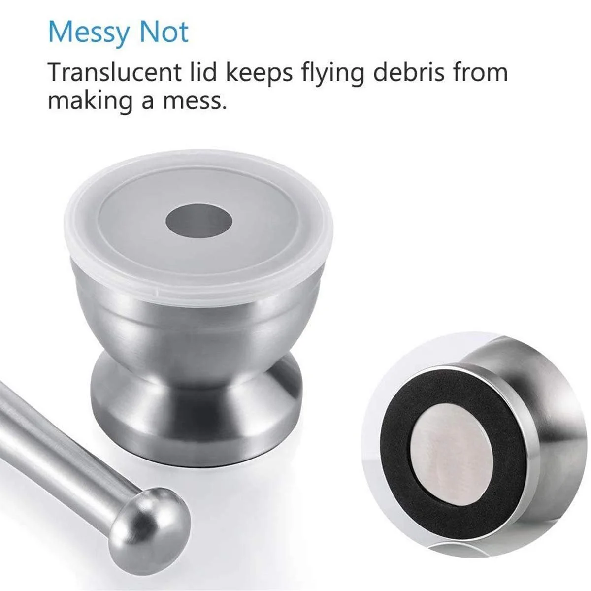 Ступка з товкачиком Edelstahl-Zerkleinerer Sch
esse зі сталі, фото №4