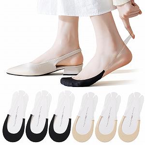 Носки-невидимки No Show для босоножек и высоких каблуков, 6 пар - Фото 1