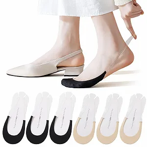 Шкарпетки-слідки No Show для босоніжок та високих підборів, 6 пар - Фото 1