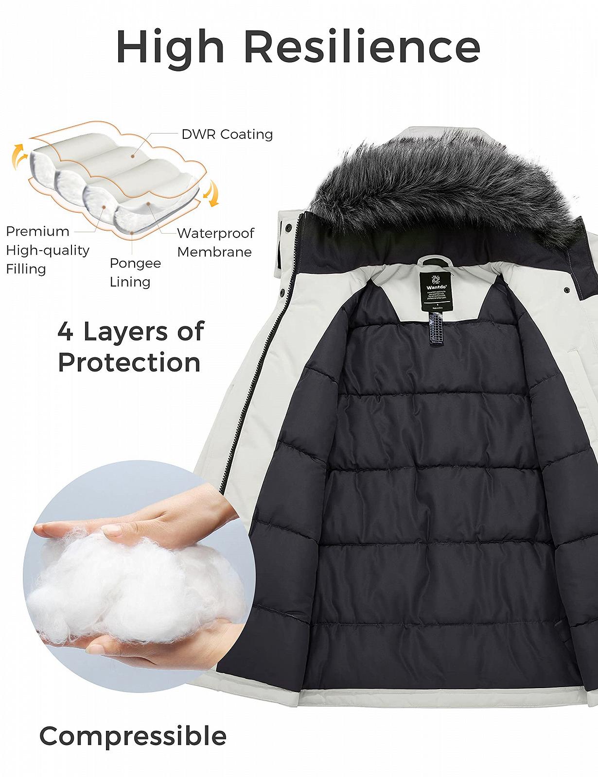 Пальто Wantdo Зимнее Теплое Длинное, фото №3